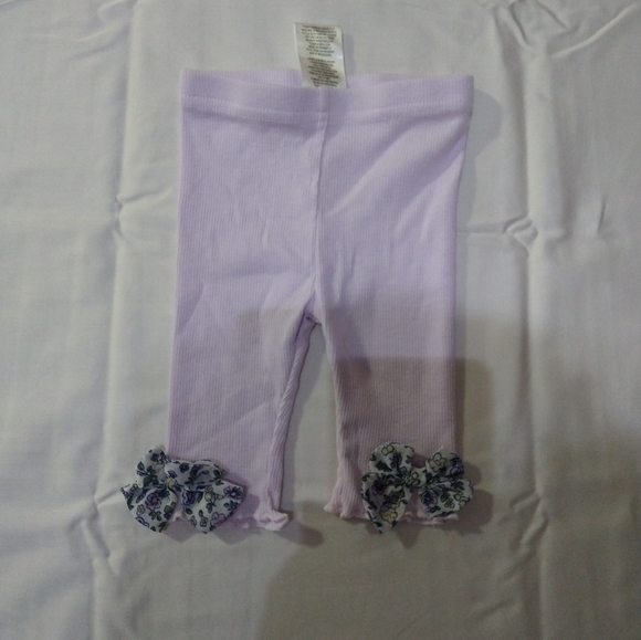 size 6/9M baby girls rib bow leggings - Picture 3 of 15